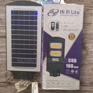 100W Original Hi Fi Lite LED Solar Street Lights Ginn