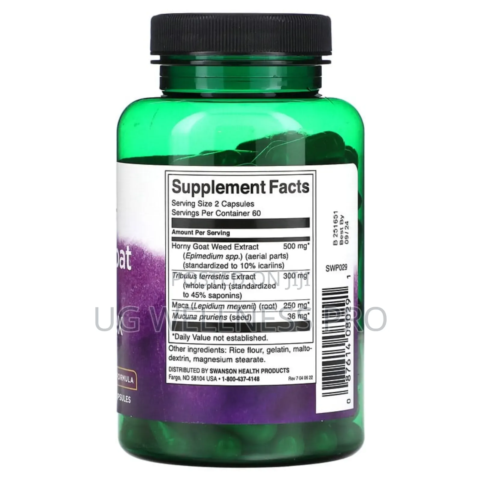 Horny Goat Weed Complex With Tribulus and Maca, 120 Caps