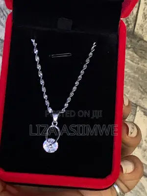 Lady’S Necklace With a Unique Solitaire Pendant
