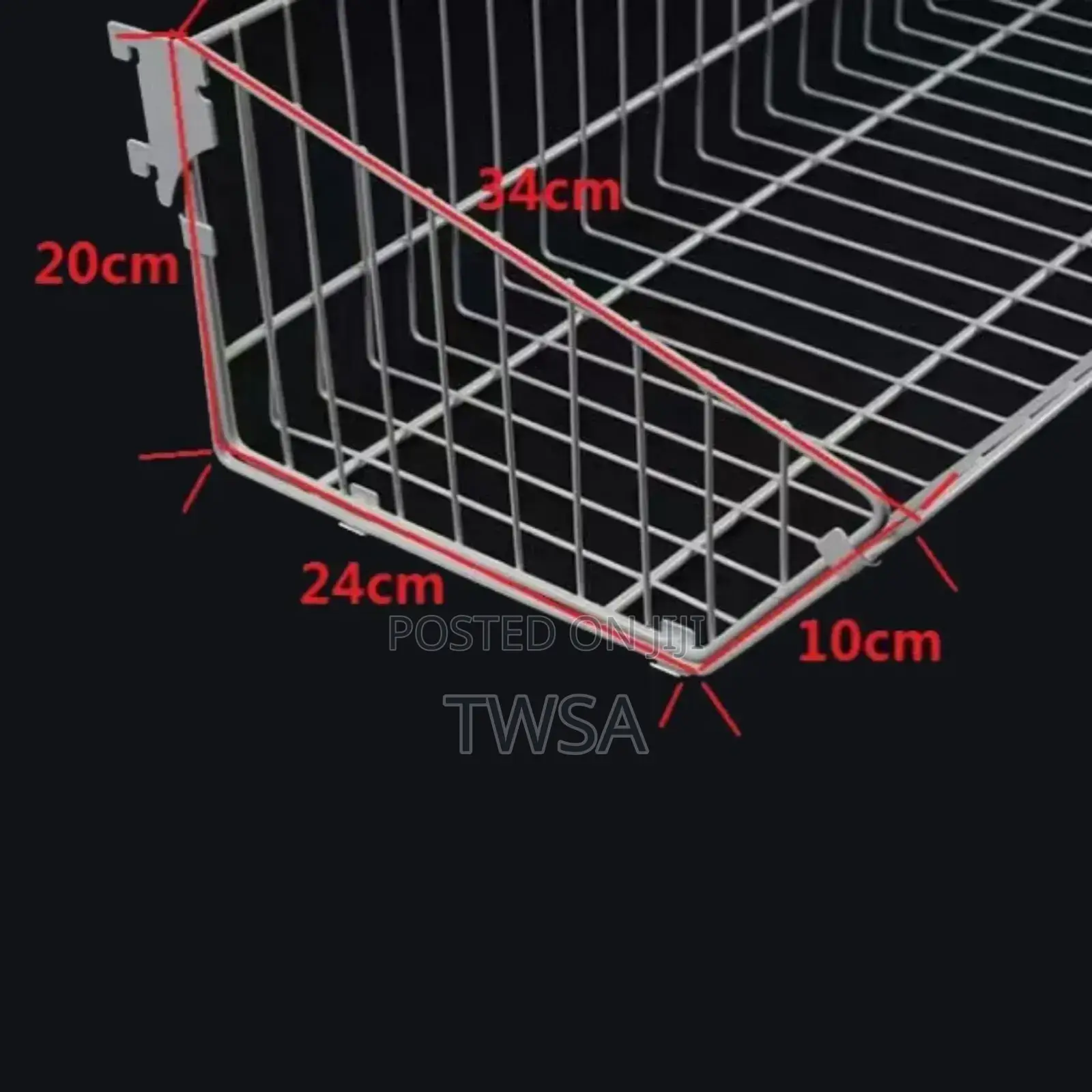 Supermarket Shelf Wire Mesh Hanging Basket