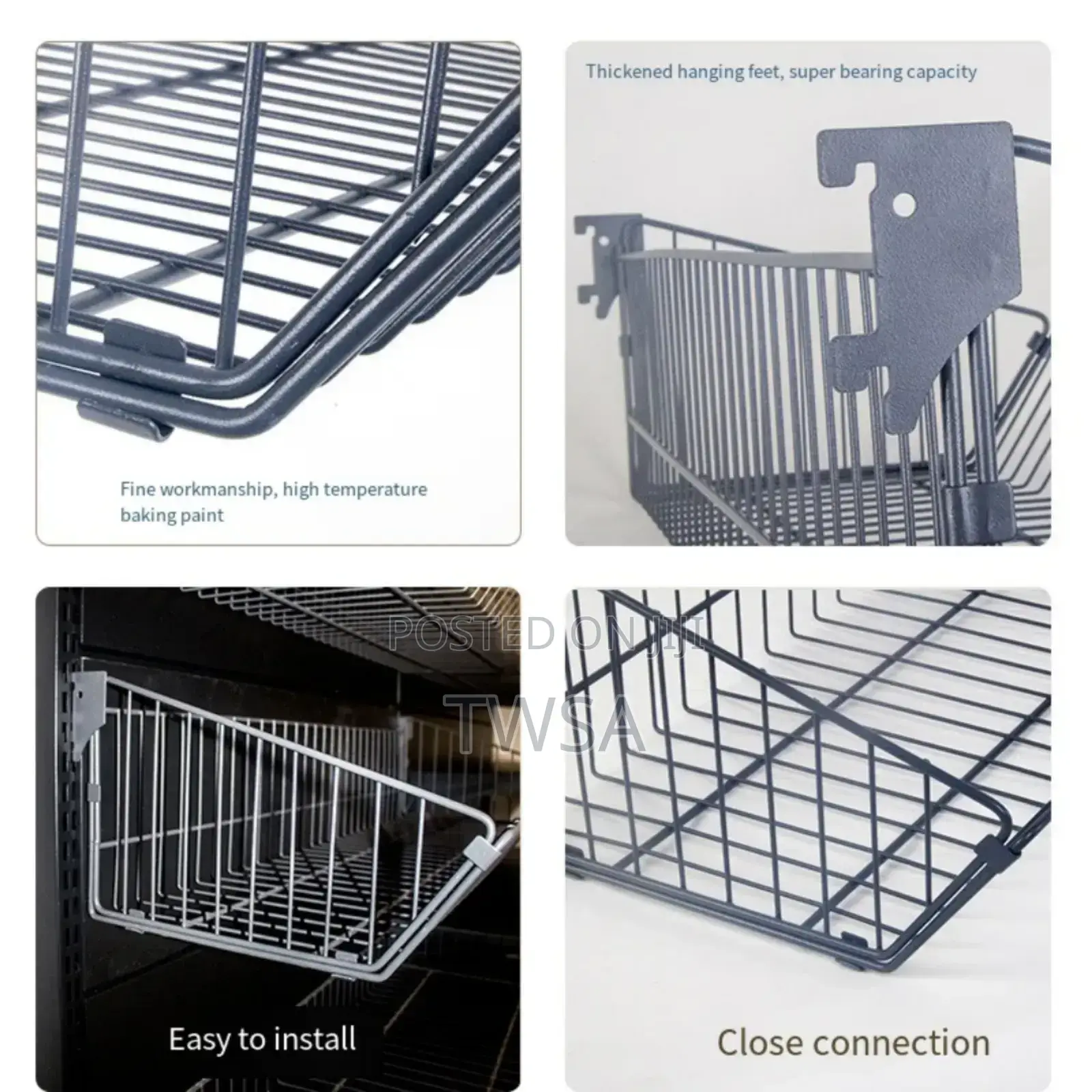 Supermarket Shelf Wire Mesh Hanging Basket