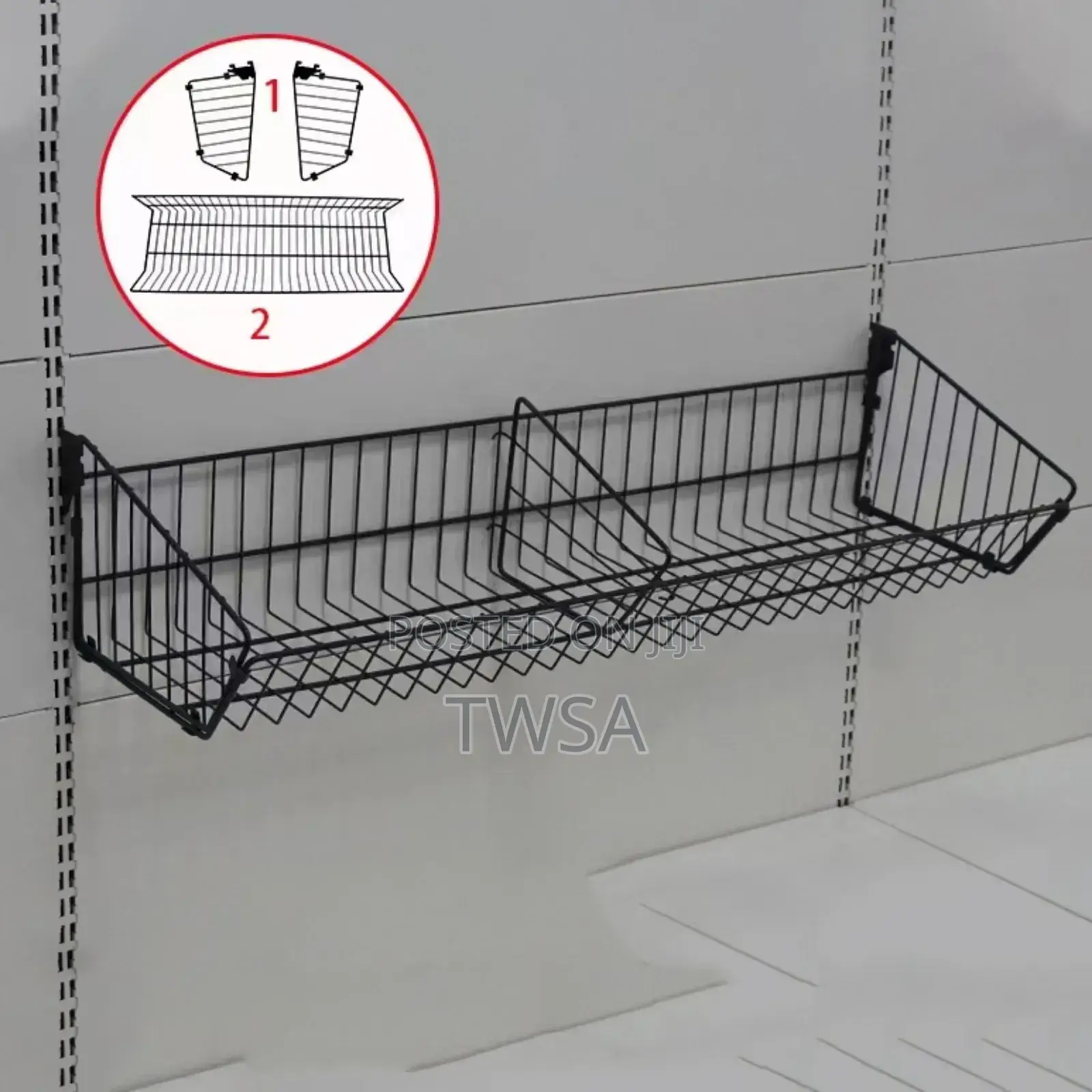 Supermarket Shelf Wire Mesh Hanging Basket