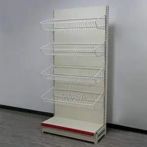 Supermarket Shelf Wire Mesh Hanging Basket