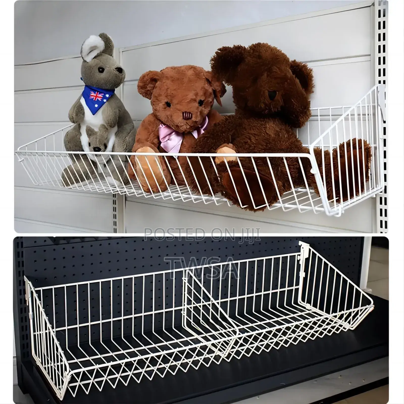 Supermarket Shelf Wire Mesh Hanging Basket