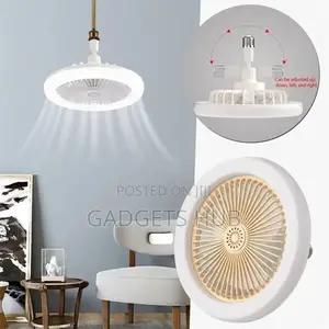 Ceiling Fan With Lighting 3 Tone Light Silent