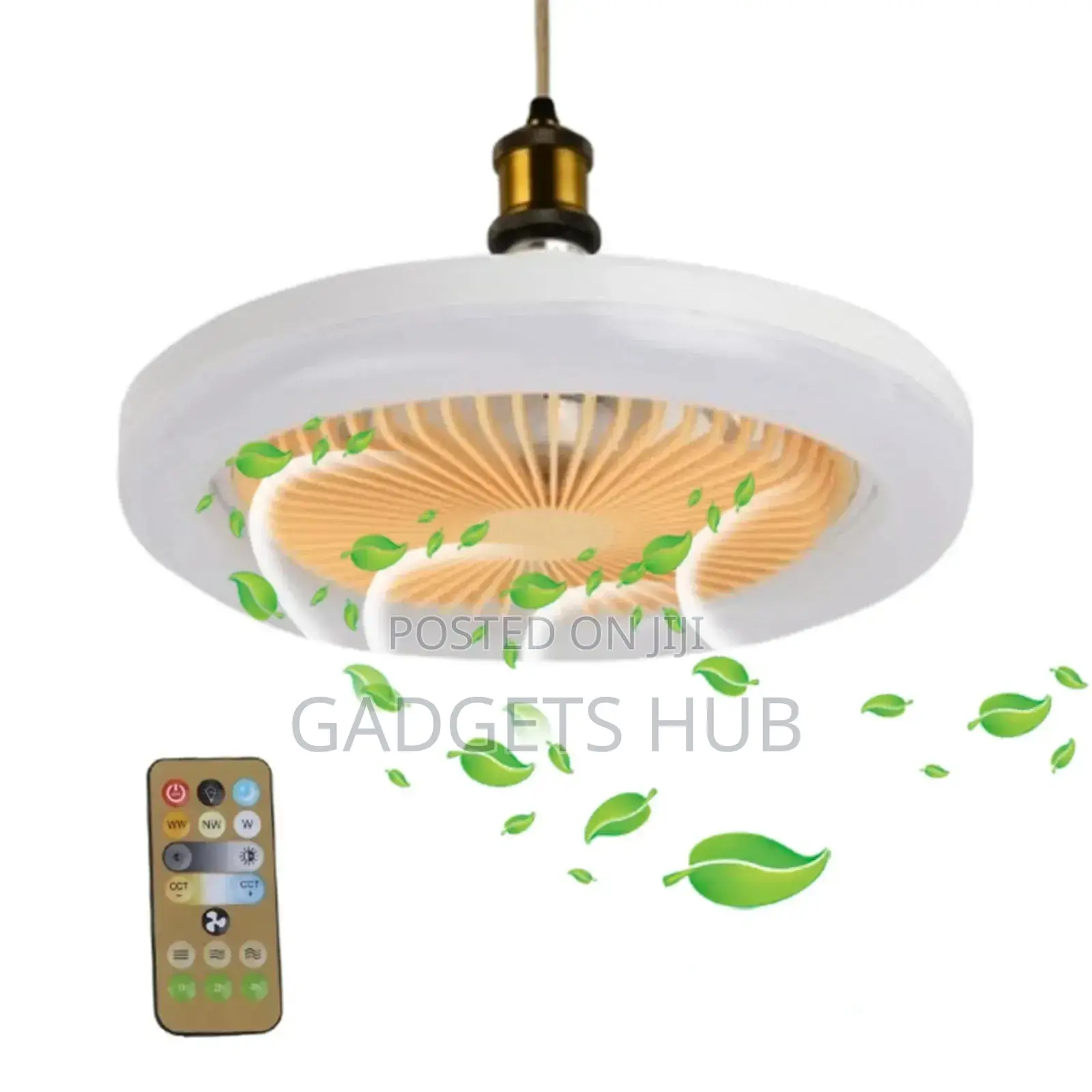 Ceiling Fan With Lighting 3 Tone Light Silent