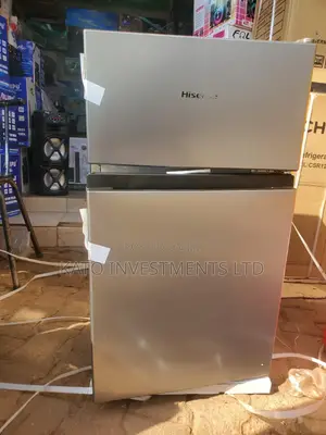 Hisense Gray Double Door 120L Fridge