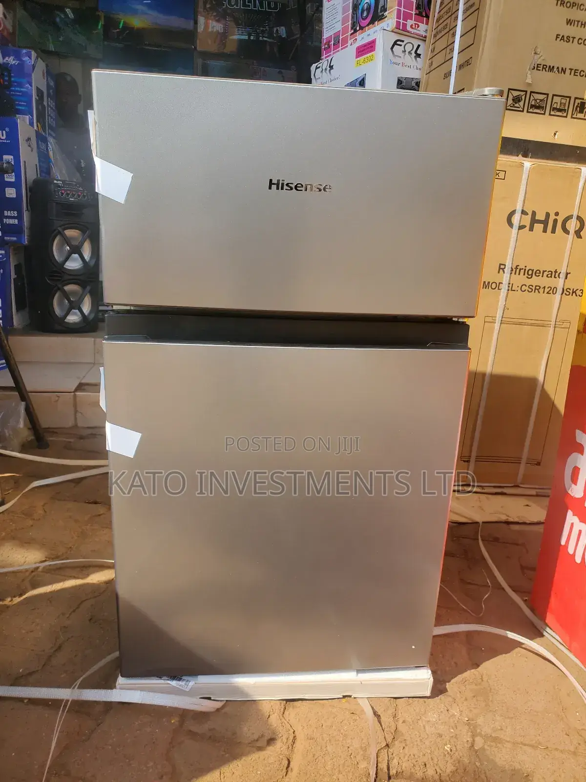 Hisense Gray Double Door 120L Fridge