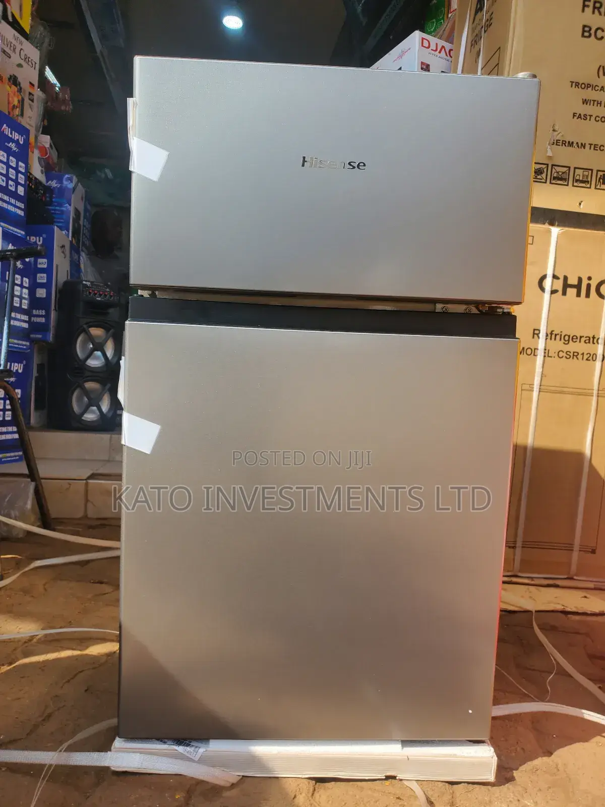 Hisense Gray Double Door 120L Fridge