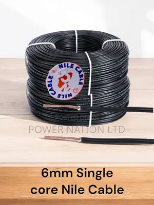 6mm Black Nile Single Core Cable