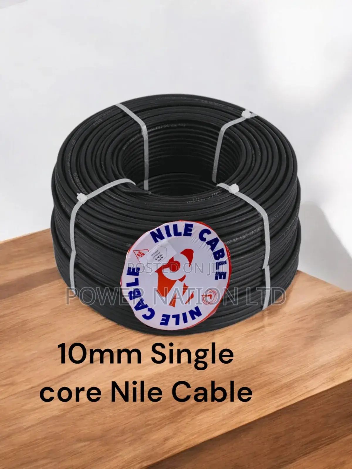 10mm Black Nile Single Core Cable