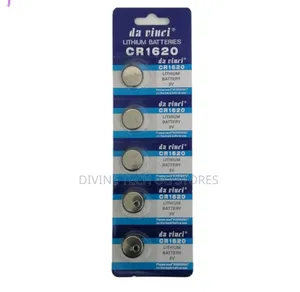 Cr 1620 Lithium Batteries - A Pack of 5 Pieces