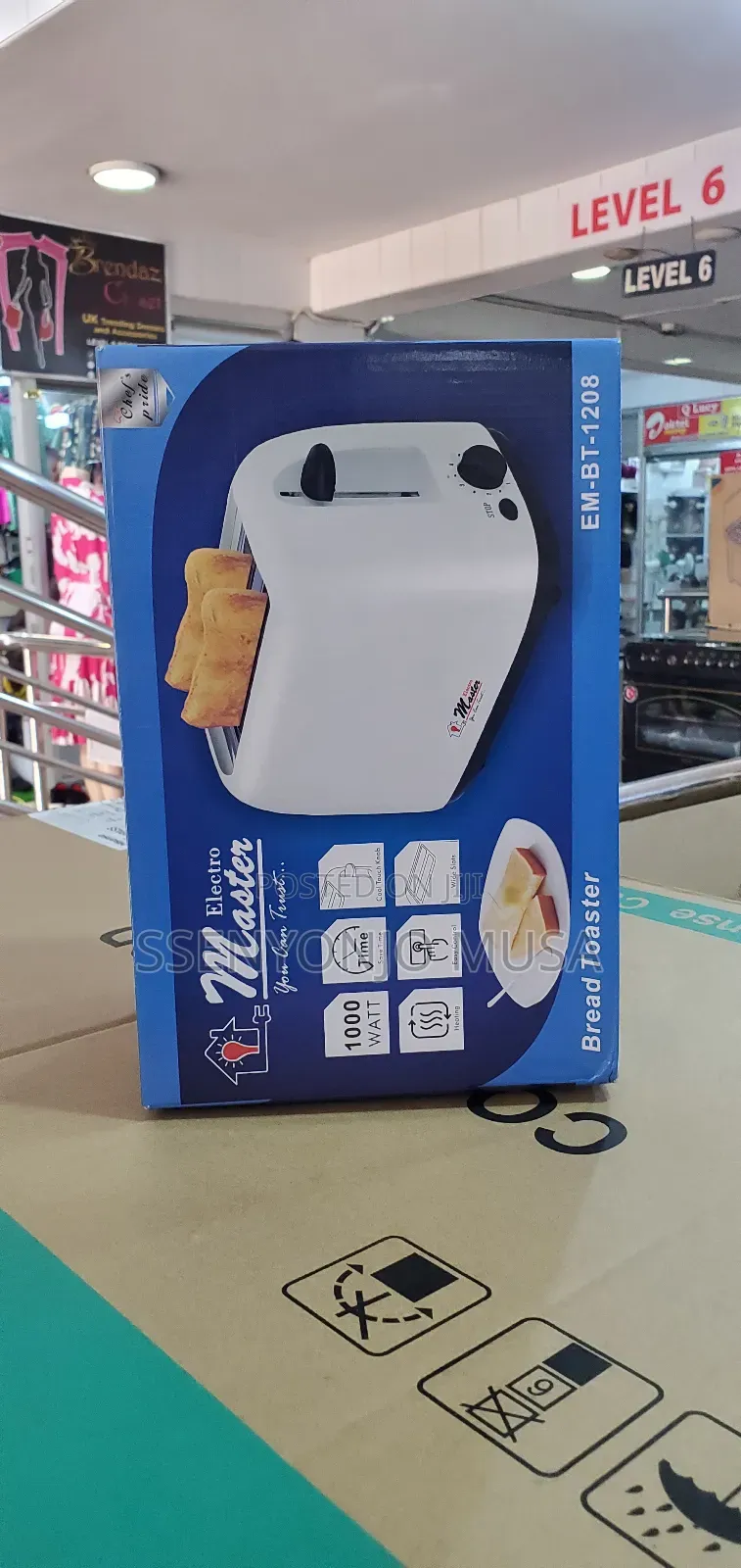 Electro Master EM-BT-1208 Bread Toaster Master -1000w, Time-