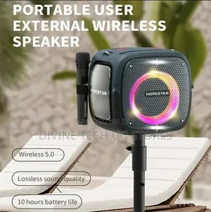 Hopestar Party One Bluetooth Wireless Speaker-2 Microphon