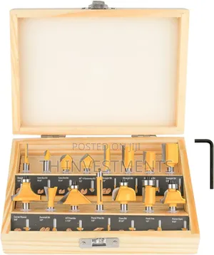 Baidets Router Bits Set 1/4 Inch Shank - Set of 15 Pieces