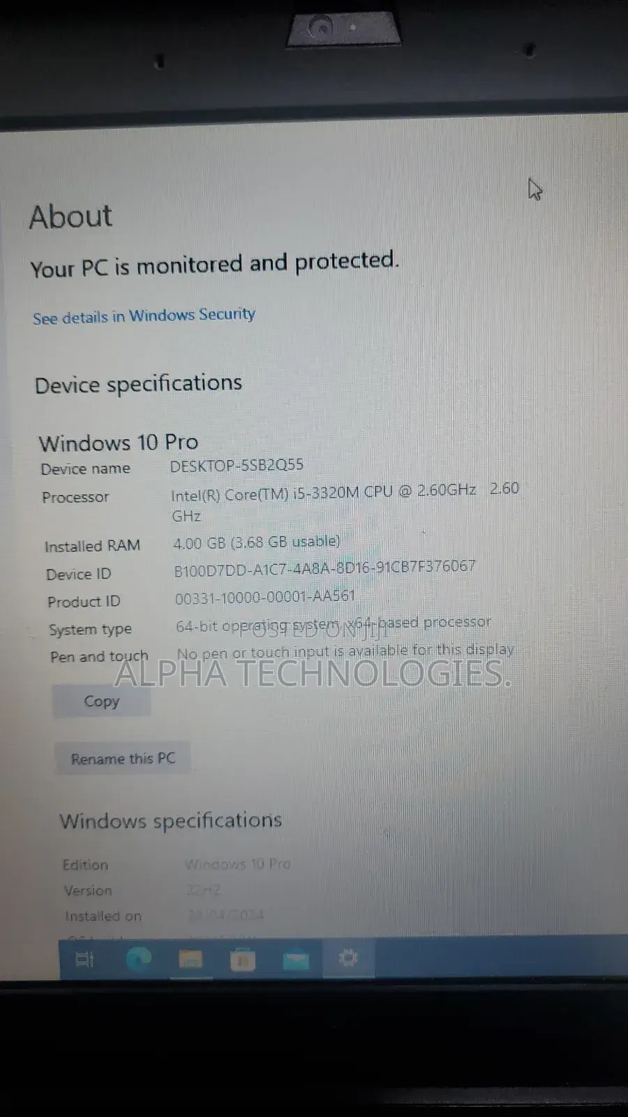 Laptop Lenovo ThinkPad T430 4GB Intel Core I5 HDD 320GB