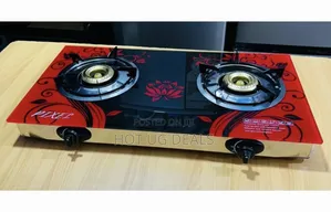 Double  Burner Tempered Glass Gas Stove Automatic Ignition