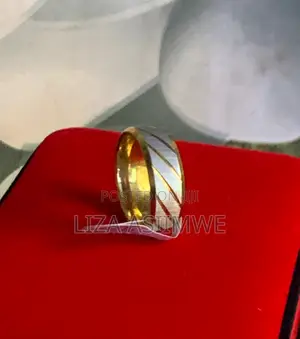 Double Color Men’S Wedding Ring (Size 19 ) Only