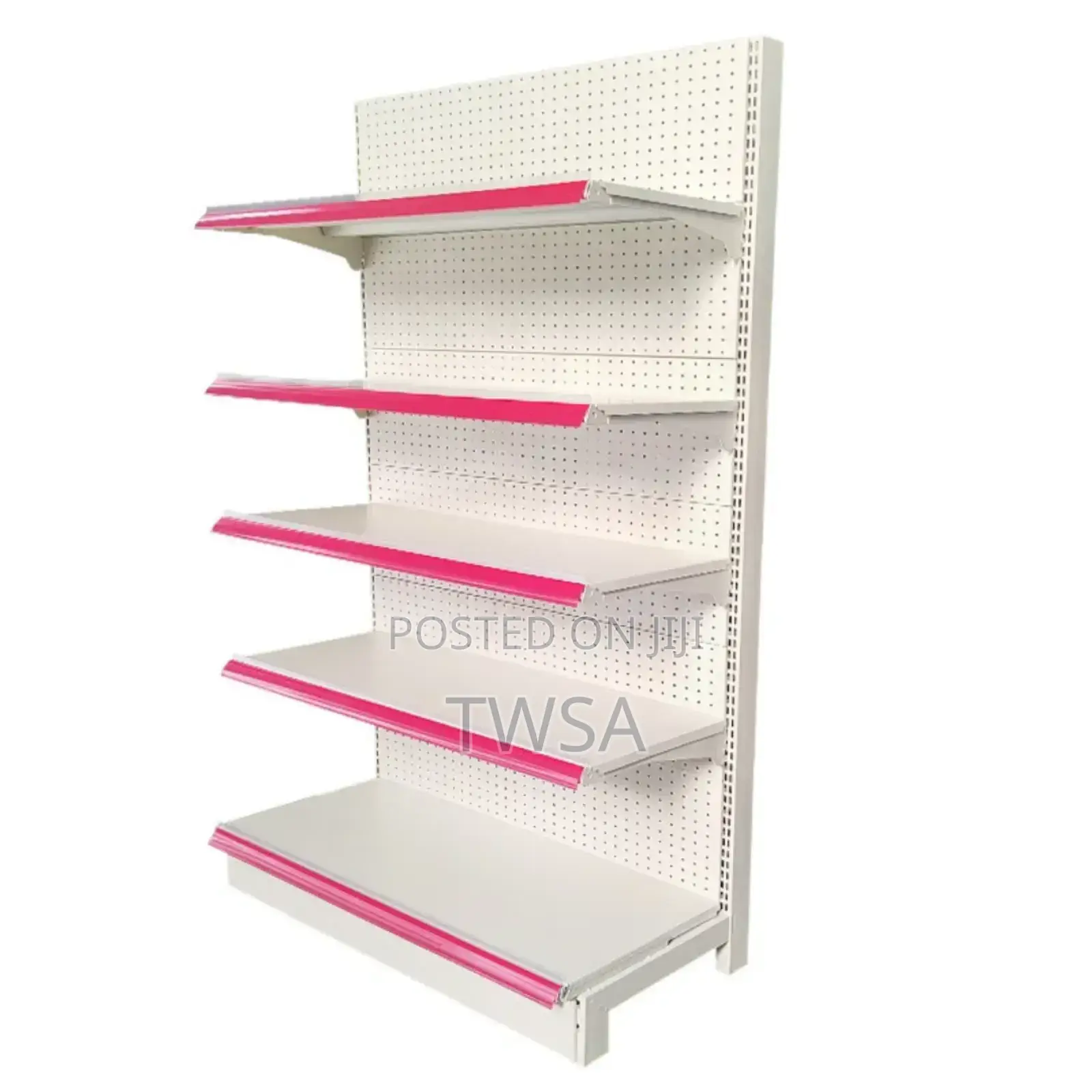 Single Sided Supermarket Shelf With Pegboard