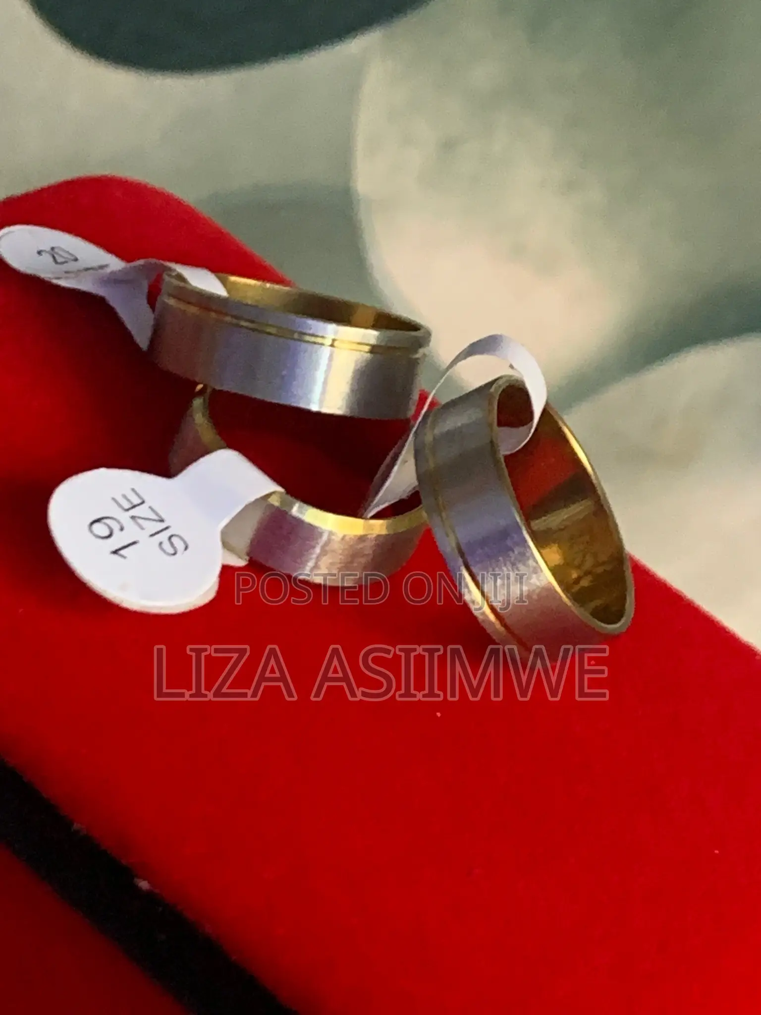 Double Colour Stainless Steel Wedding Rings