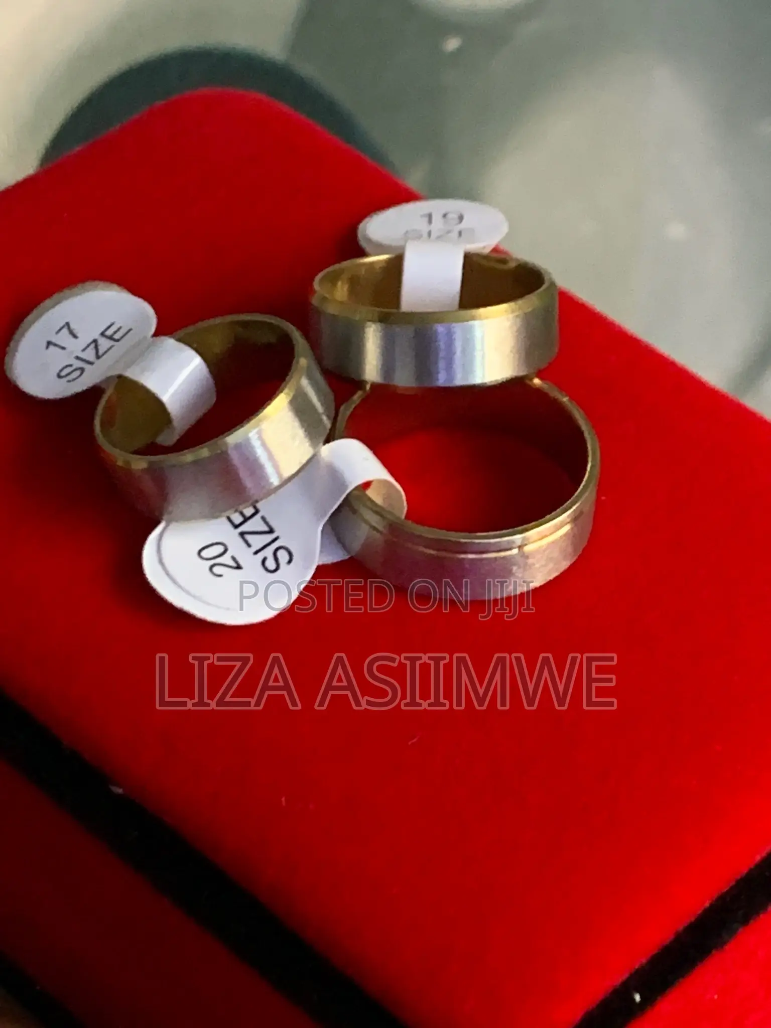 Double Colour Stainless Steel Wedding Rings