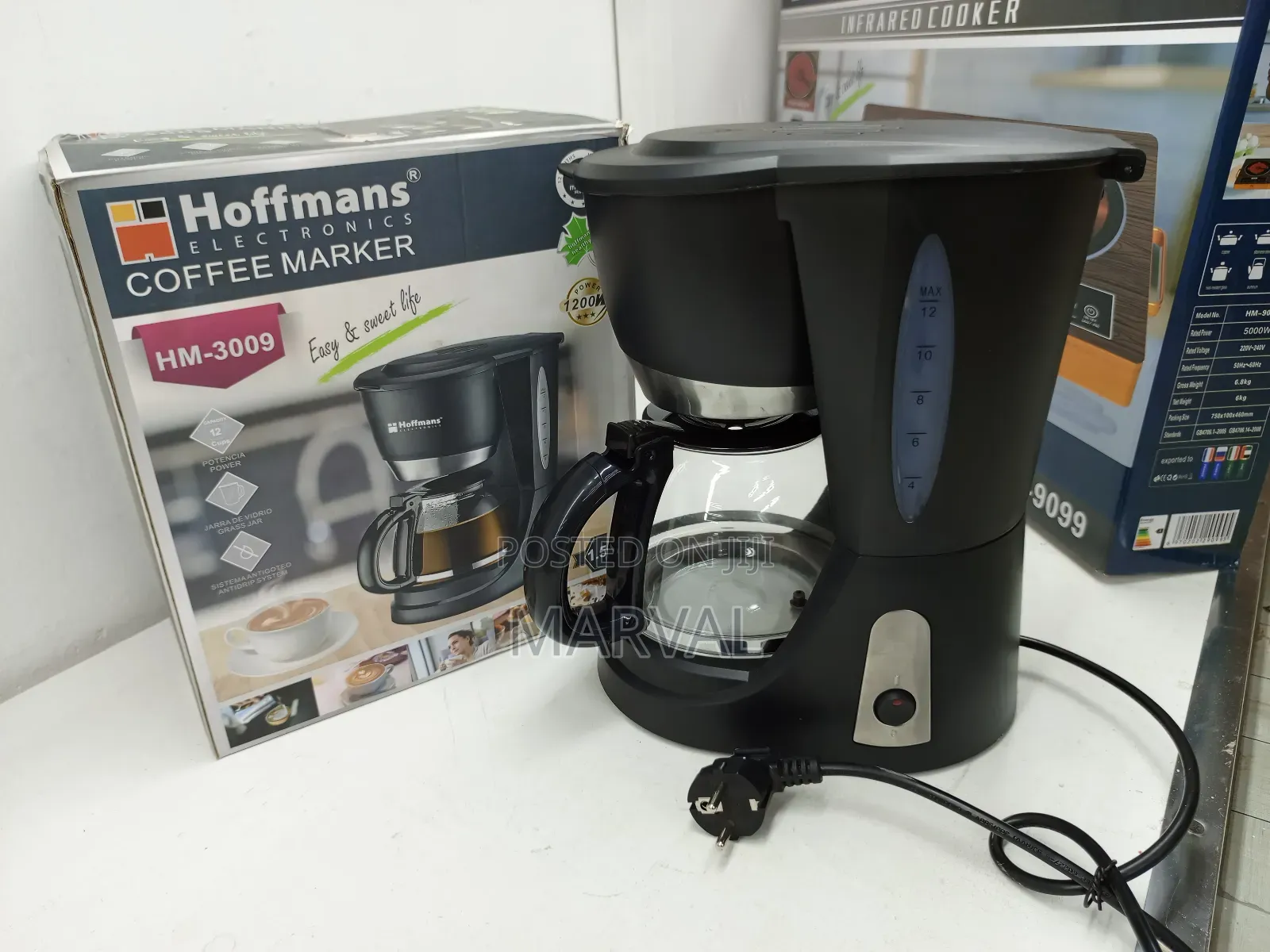 Hoffman 1.5L Coffee Maker (12 Small Cups)