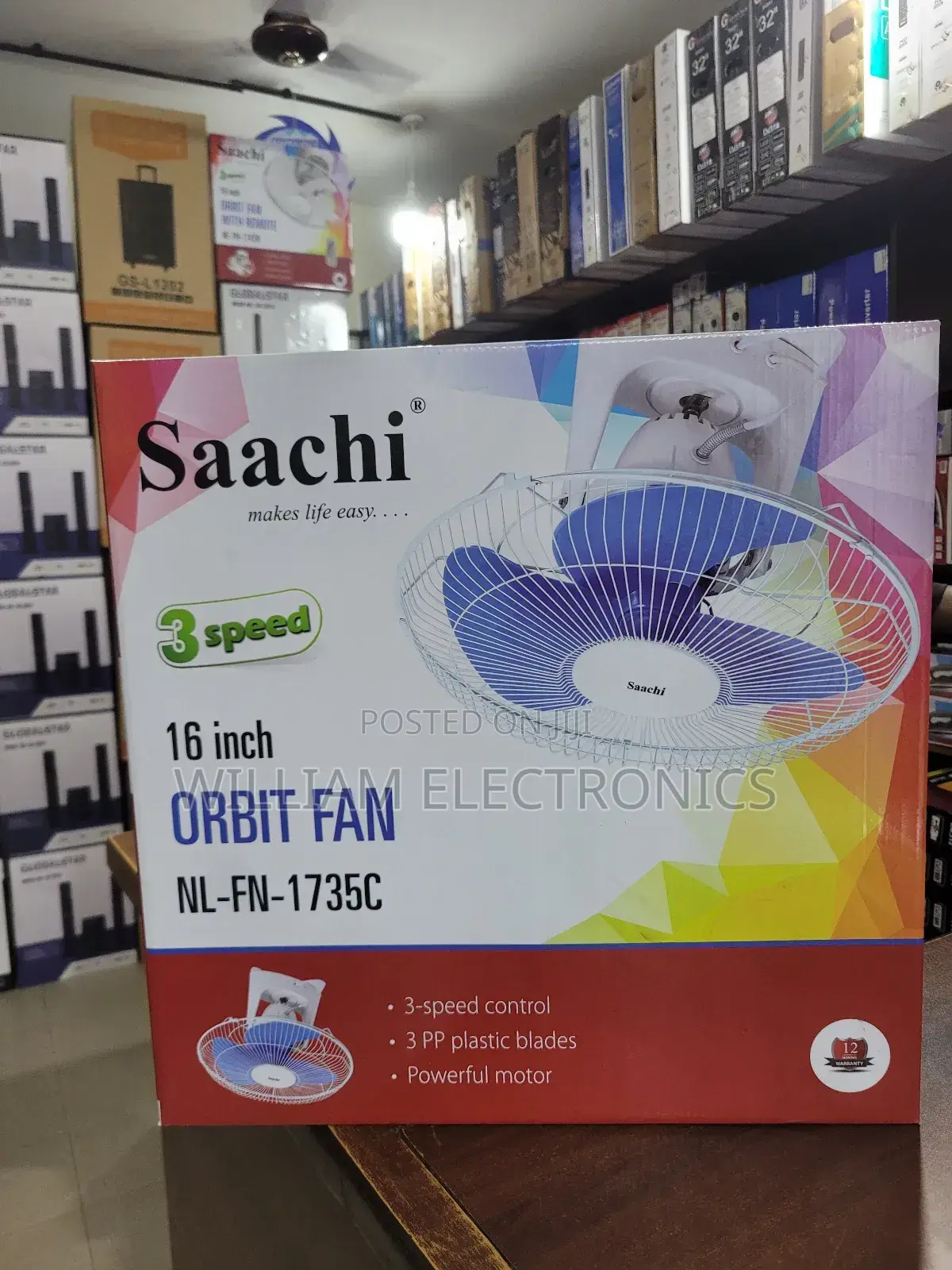 Saachi Orbit Fan With a Poweful Motor