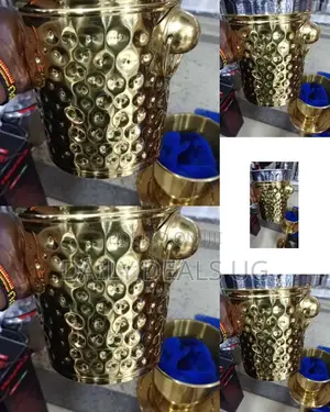 Stainless Gold Ice Bucket