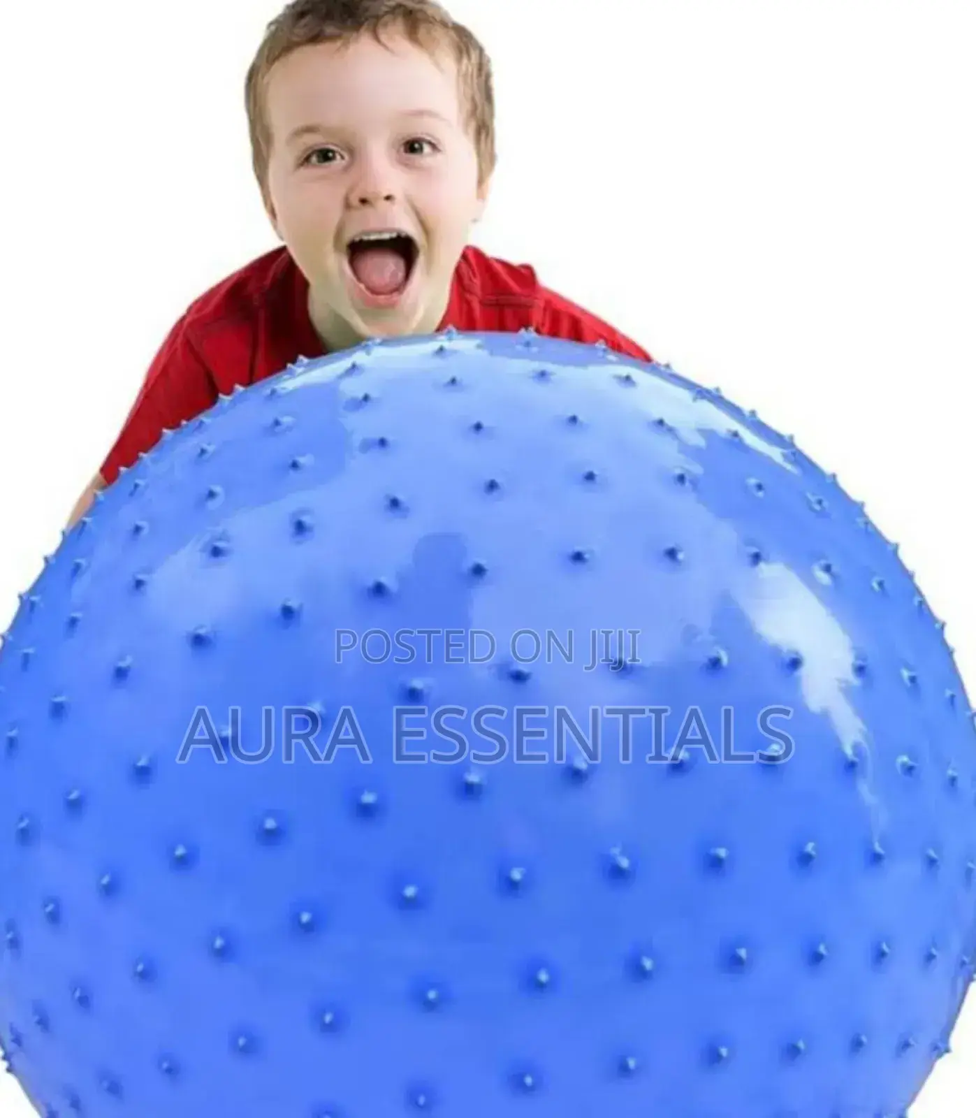 Knobby Bouncy Ball With Handle