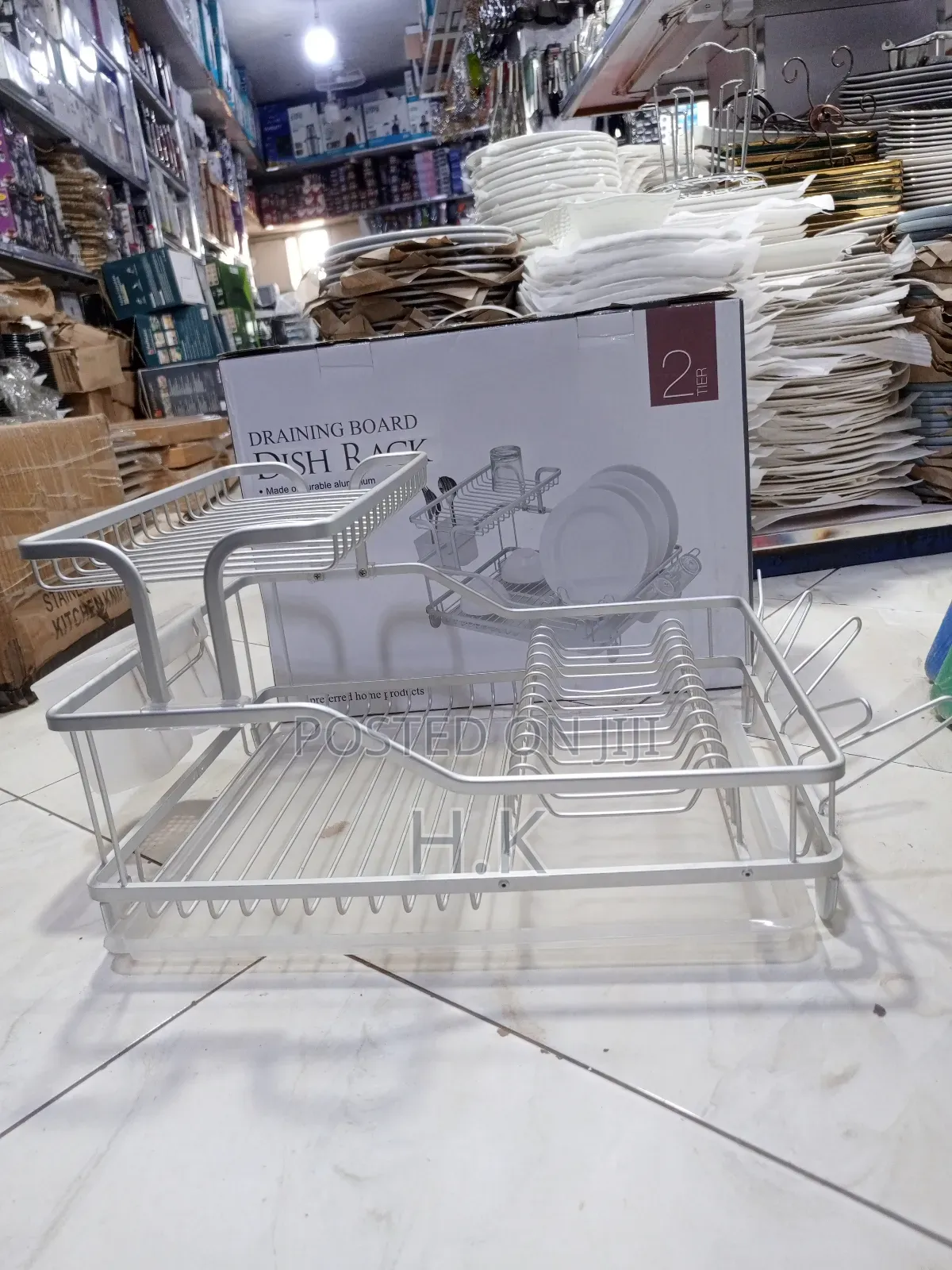 Binca Aluminum Dish Rack With 2-Tiers