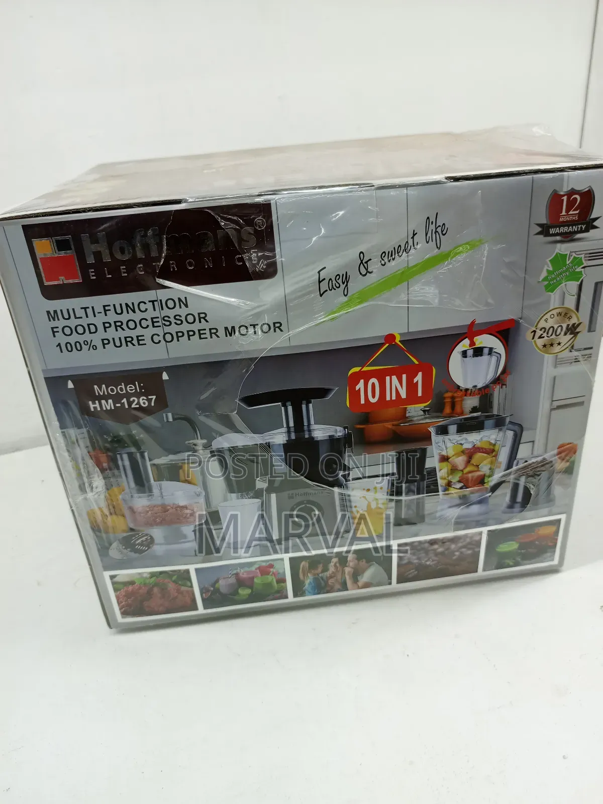 Hoffmans 10in1 Juicer Blender Extractor Mincer Foodprocessor