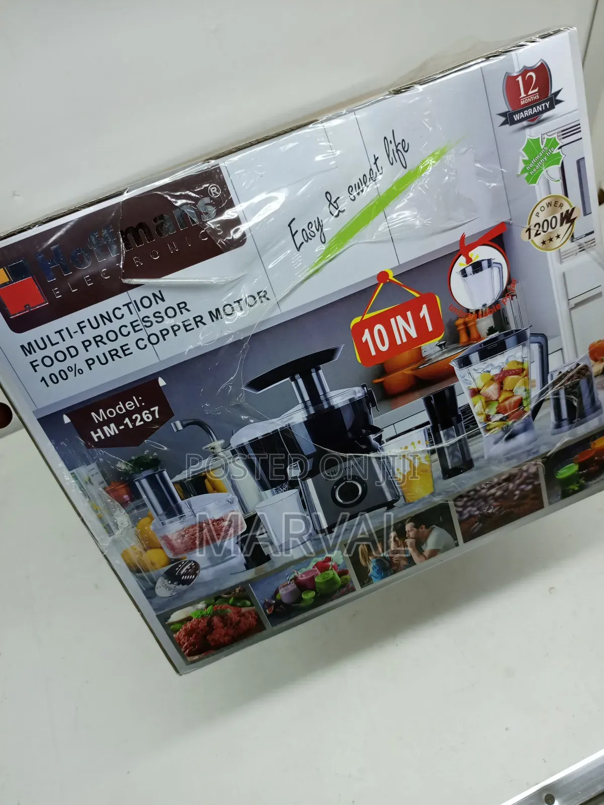 Hoffmans 10in1 Juicer Blender Extractor Mincer Foodprocessor