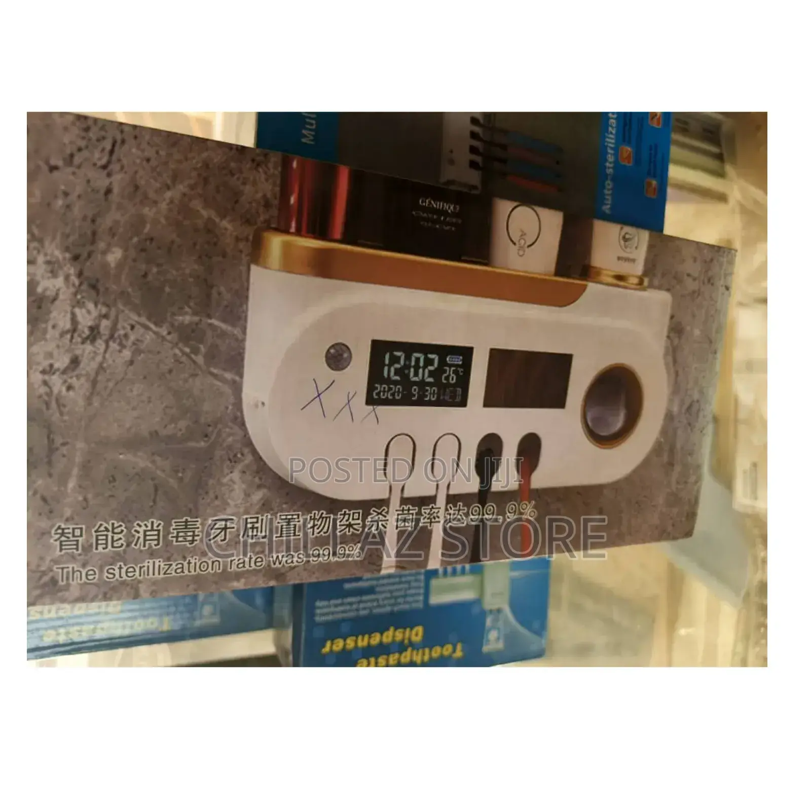 ABS Plastic Intelligent Tooth Paste and Toothbrush Holder.
