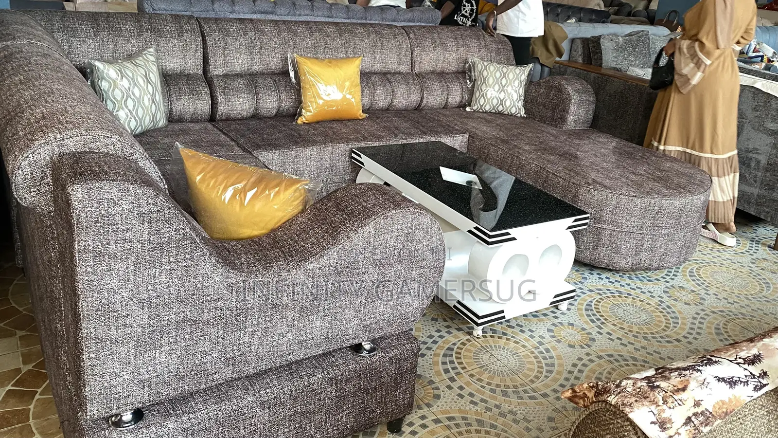 U-Shape in Dark Brown Readily Available