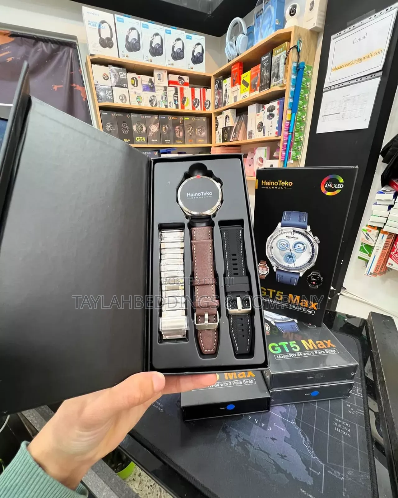 Haino Teko Germany GT5 Max Smartwatch, Bluetooth Call, NFC