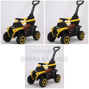 Yellow Non Rechargeable Push Kids Toy Car