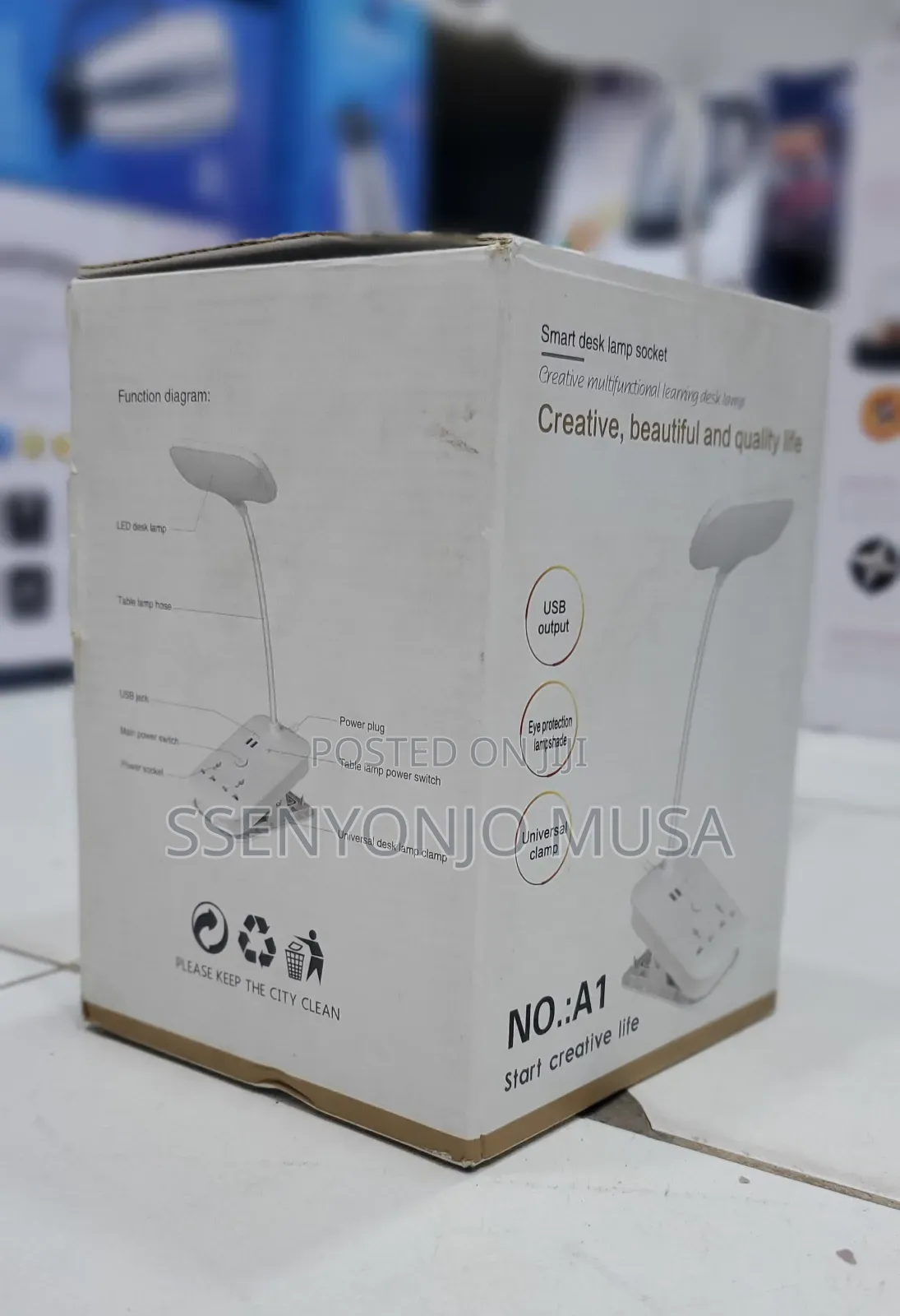 Smart Desk Lamp Socket - Multi Learning Lamp With Usb Output