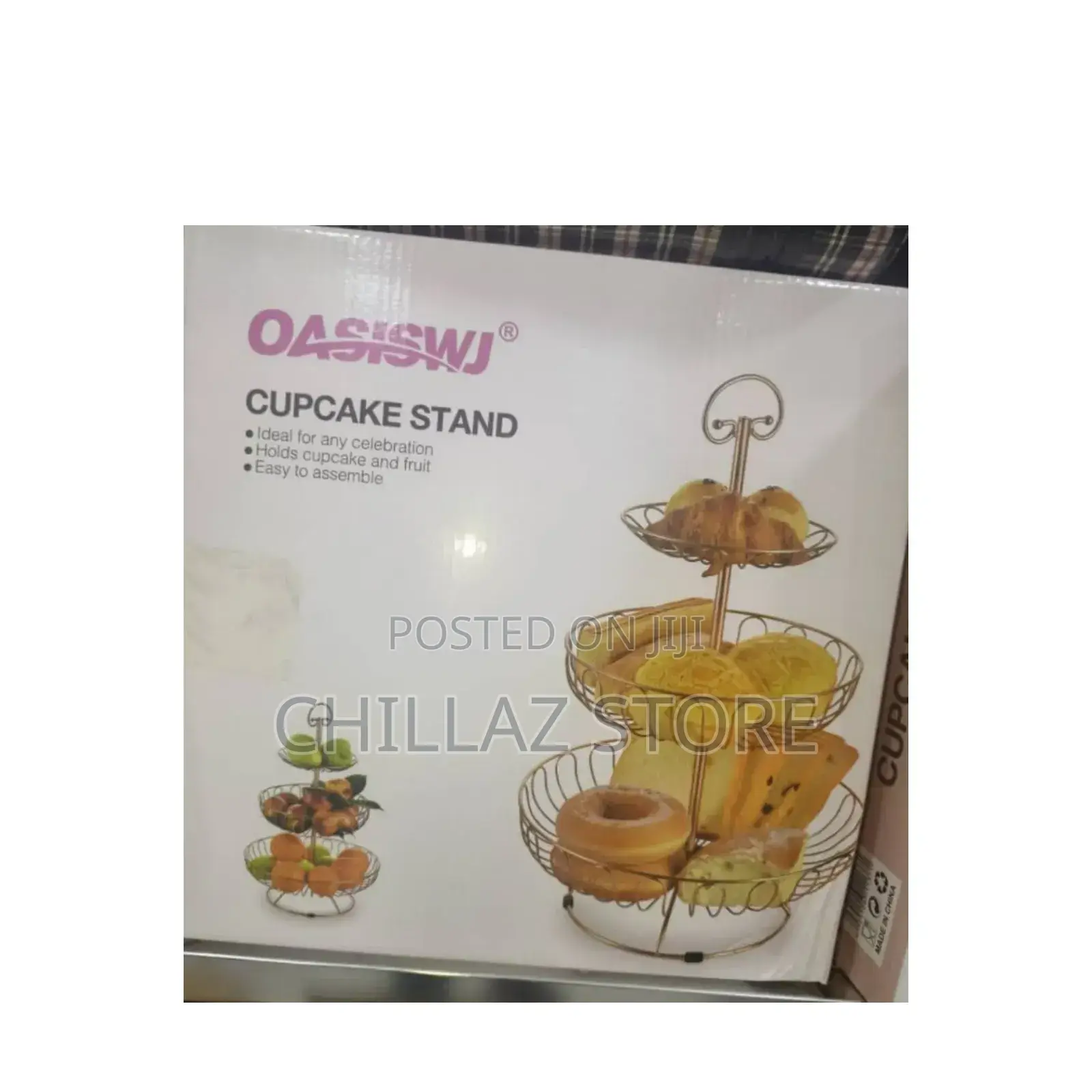 3 Tier Standing Cupcake Stand Holder.