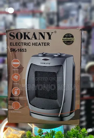 SOKANY Electric Heater SK-1653 -2000w, Adjustable Thermostat