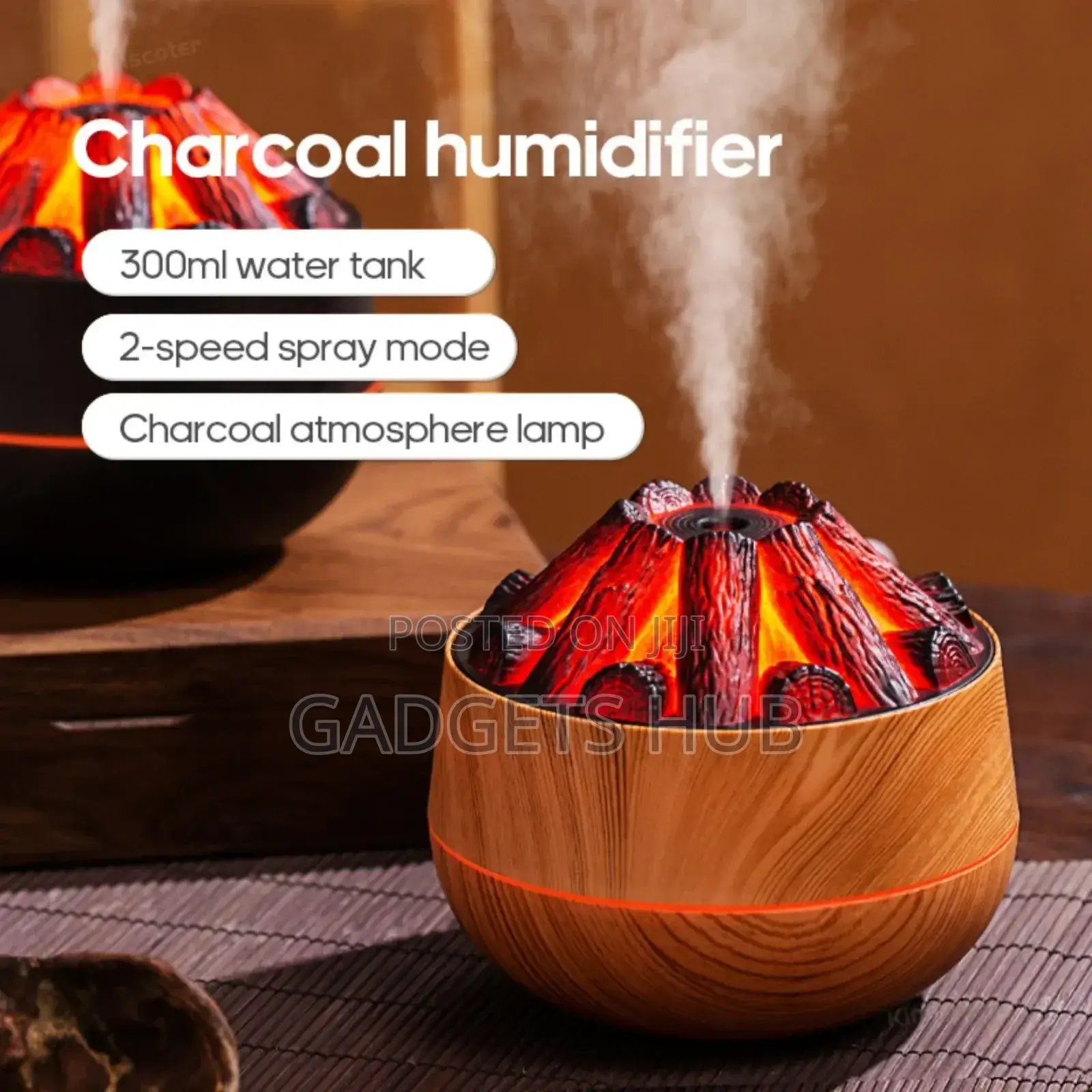 Portable Air Humidifier With LED Light Water Mist