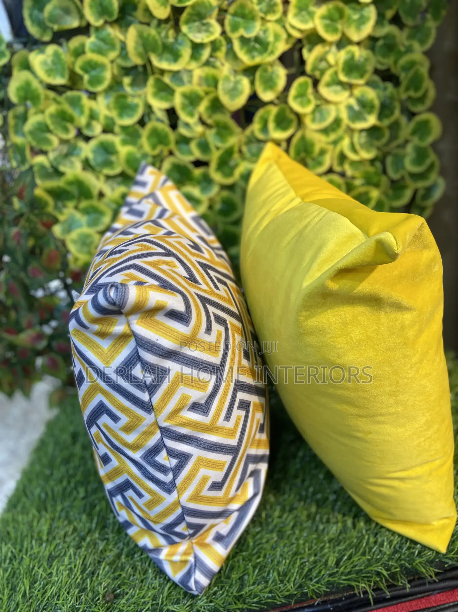 Yellow Cushions 2pcs