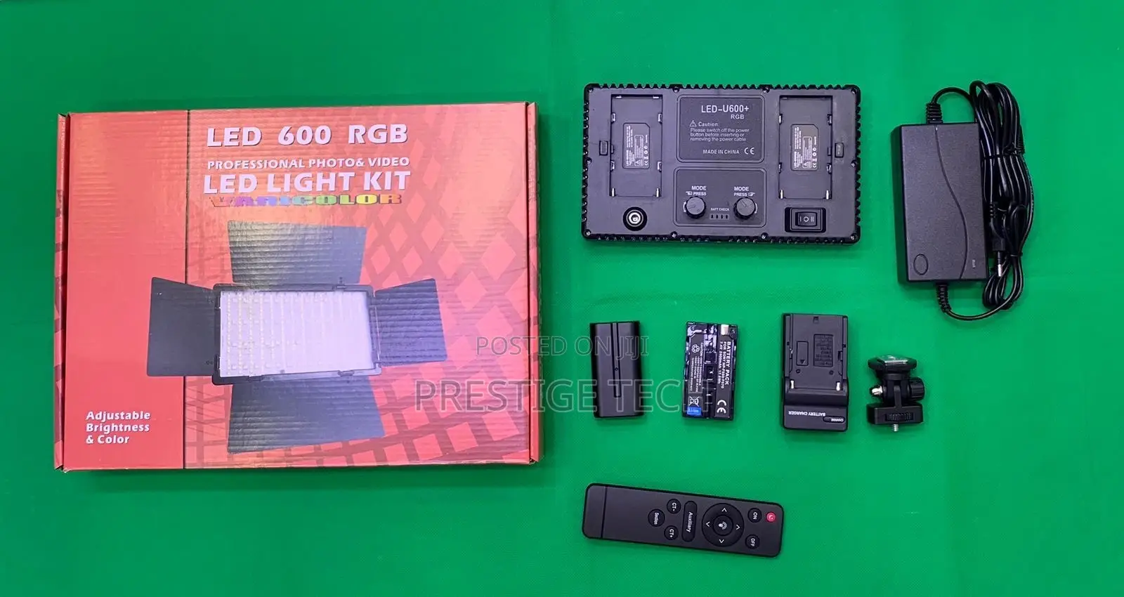 LED 600 Pro RGB Professional Video Light Kit +Tripod+Battery
