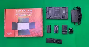 LED 600 Pro RGB Professional Video Light Kit +Tripod+Battery