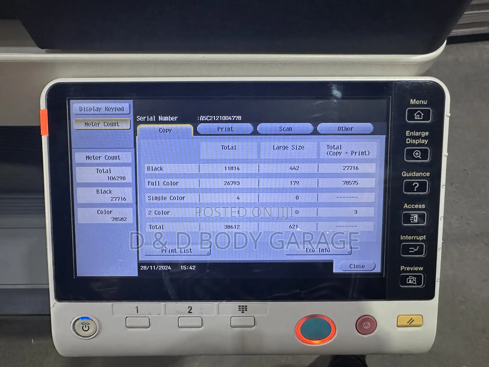 Bizhub Photo Copier
