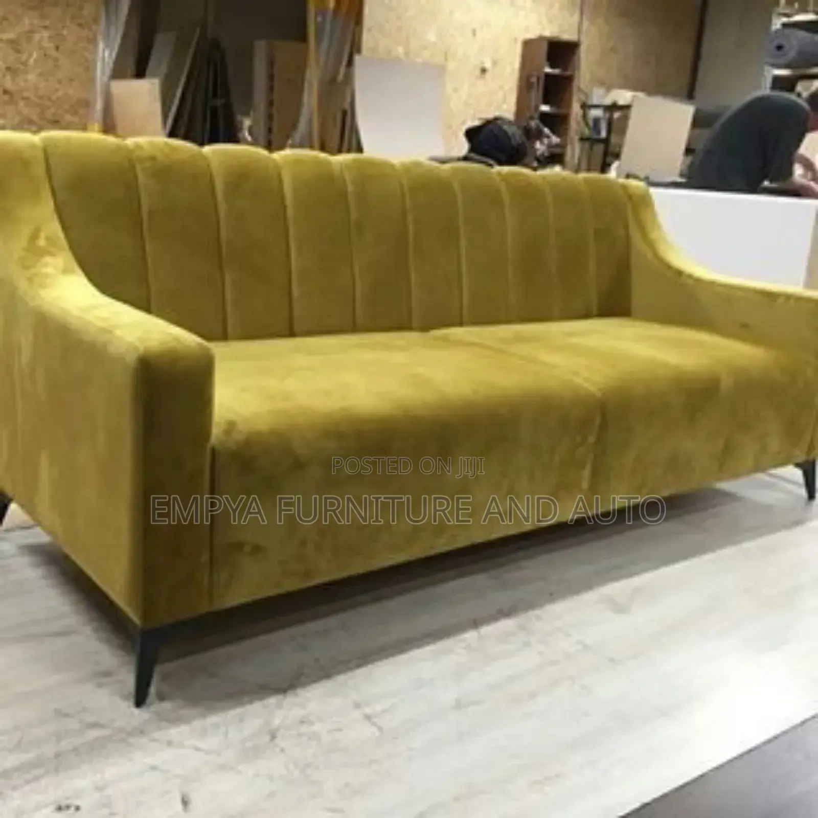 Pale Yellow Sofa