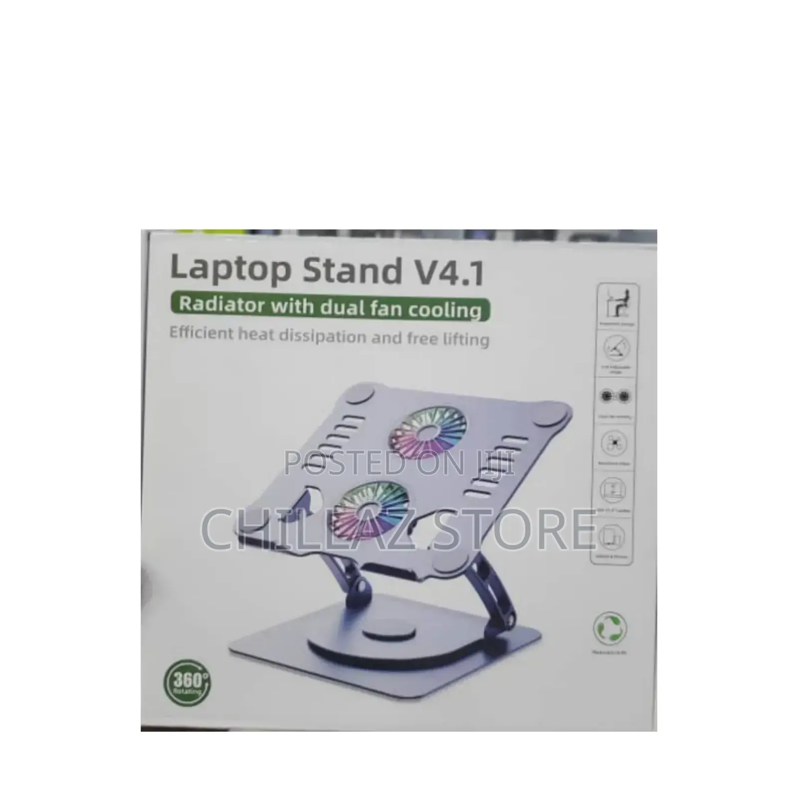 Laptop Stand V4. 1 With Dual Cooling Fan.