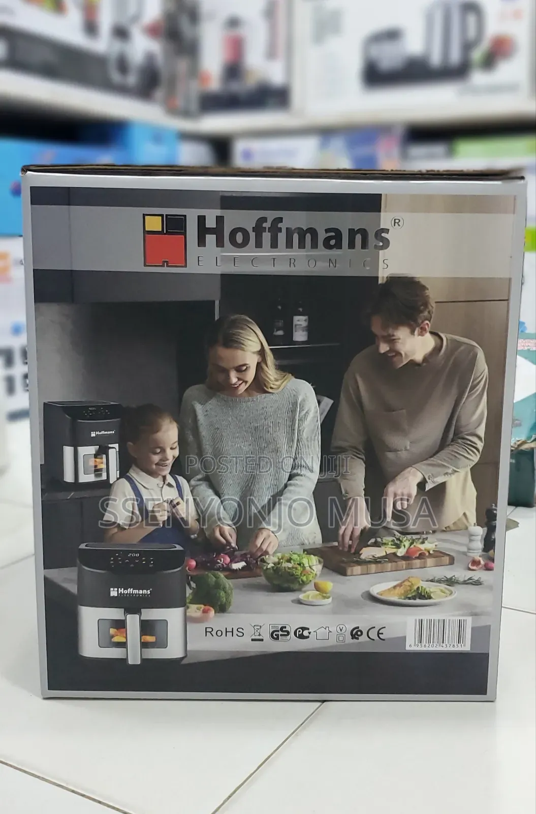 Hoffmans Air Fryer HM-785 - 2000W, 8L, LCD Touch Control-