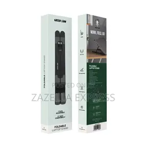Green Lion Foldable Laptop Stand 7 Tilts -Black