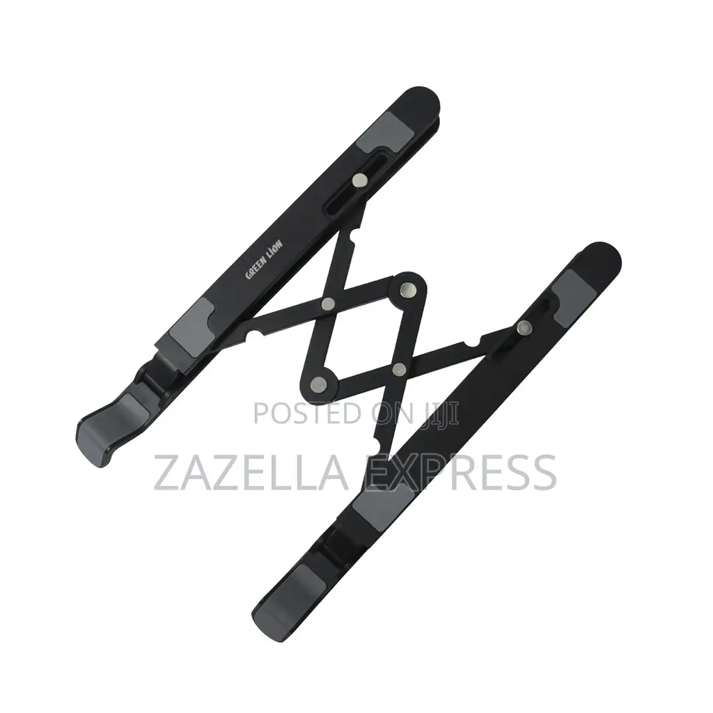 Green Lion Foldable Laptop Stand 7 Tilts -Black