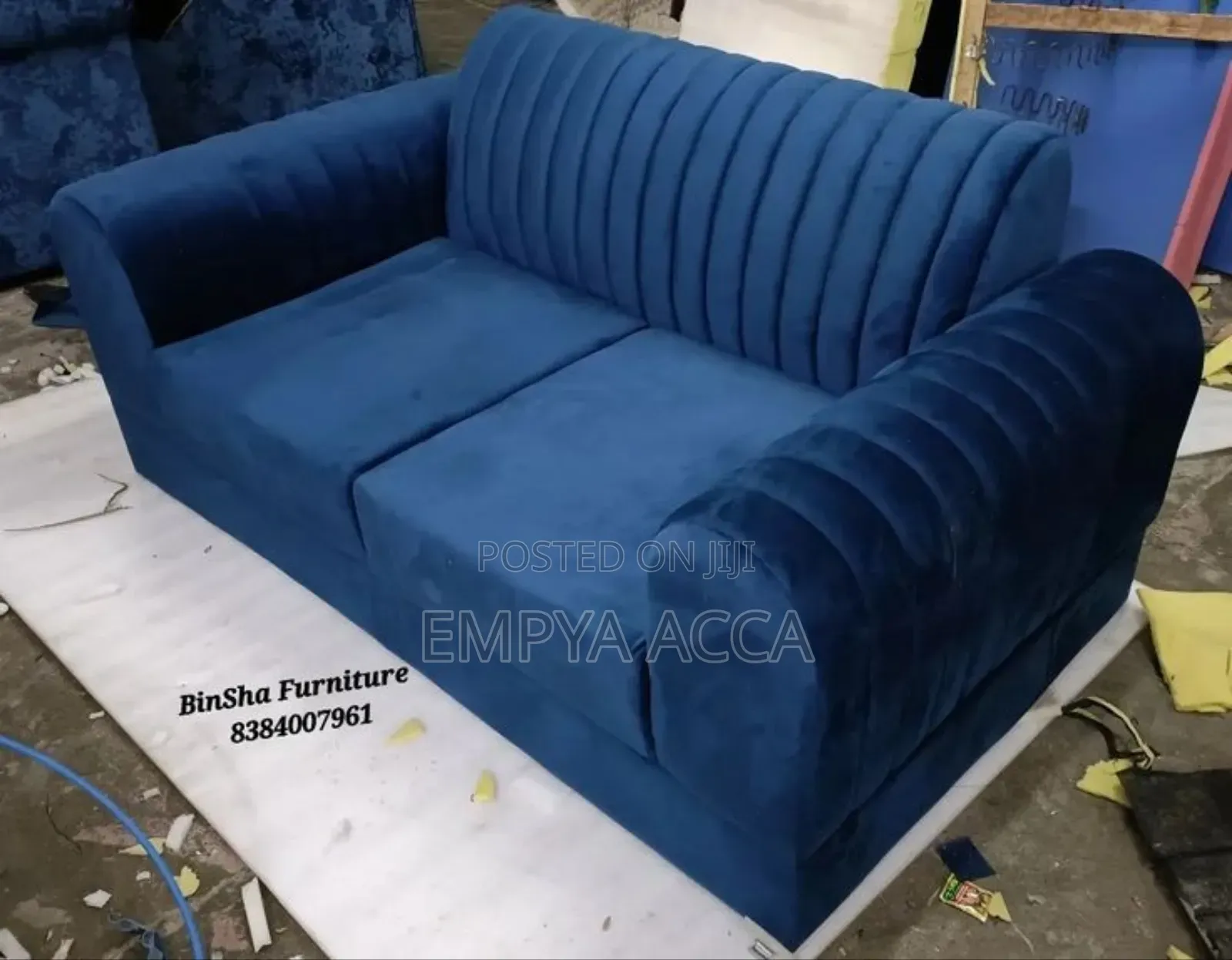 Jungle Blue Sofa Two